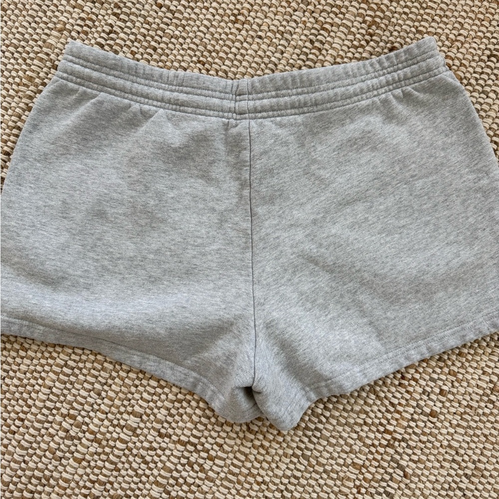TNA Fleece Boyfriend Fit Lounge Shorts in Navy and Heather Gray Bundle - Picture 4 of 8